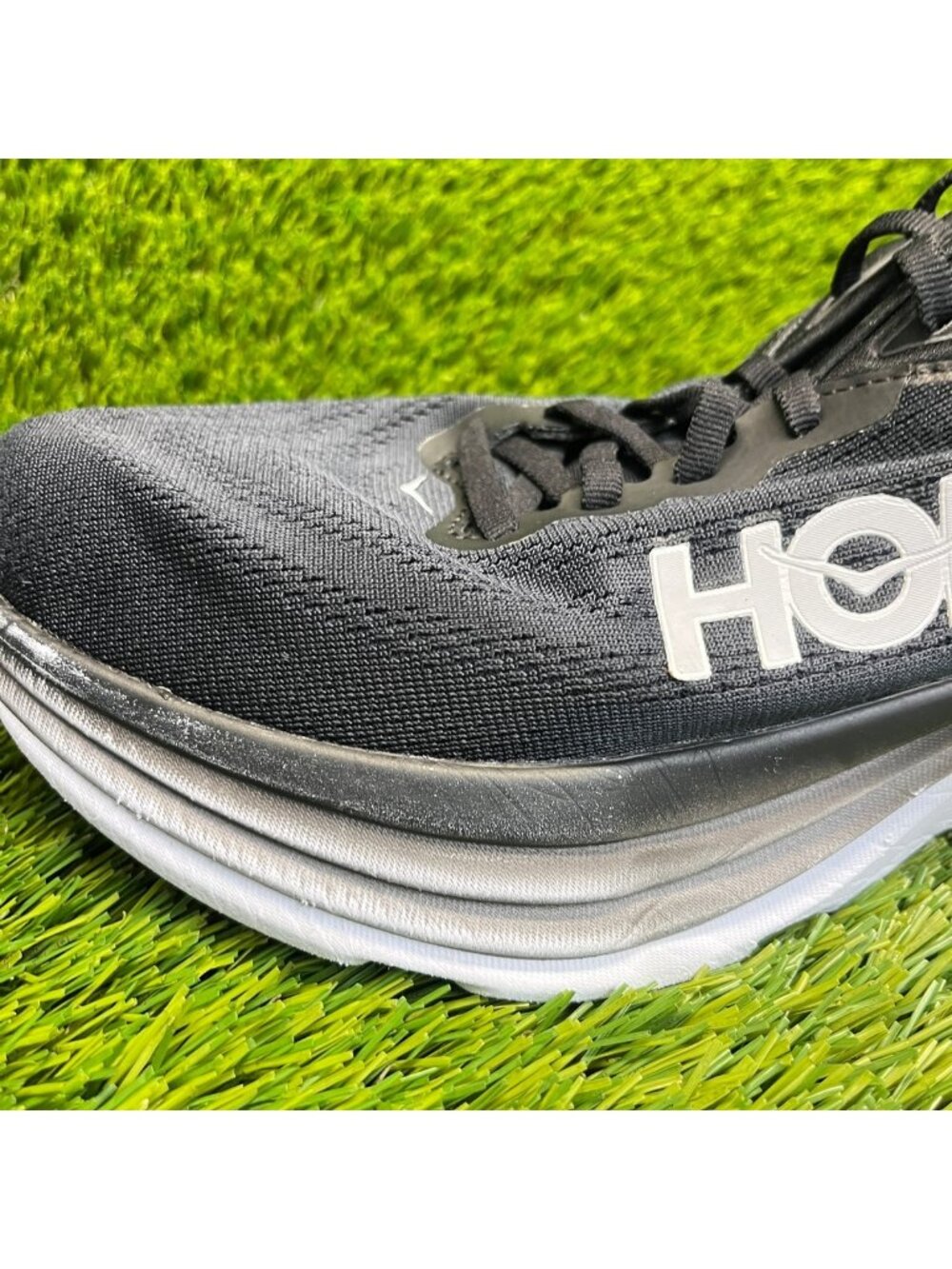 Hoka One One Bondi 8 Womens Size 10D Black White Athletic Running Shoes Sneakers - Picture 7 of 12